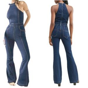 FREE PEOPLE WE THE FREE CRVY DENIM JUMPSUIT